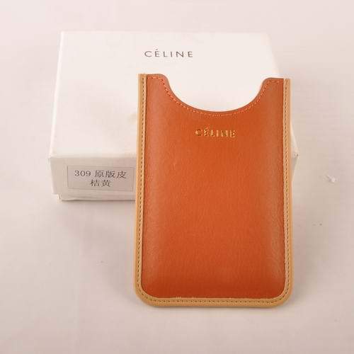 Celine Iphone Case - Celine 309 Yellow Orange Original Leather